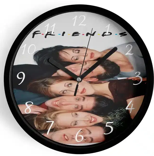 Analog Wall Clock for Home, Multicolor, 7 Inches