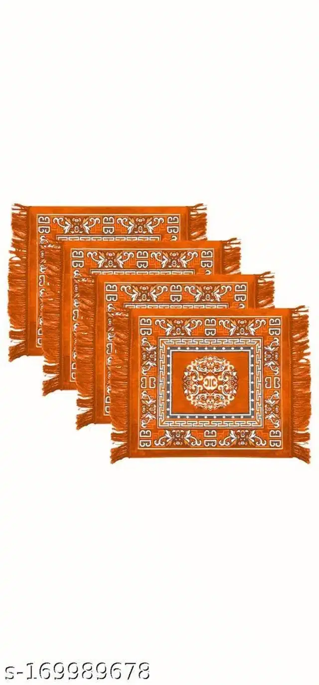 Prayer Mats, Rust, 20x19x0.5 inches, Pack of 4