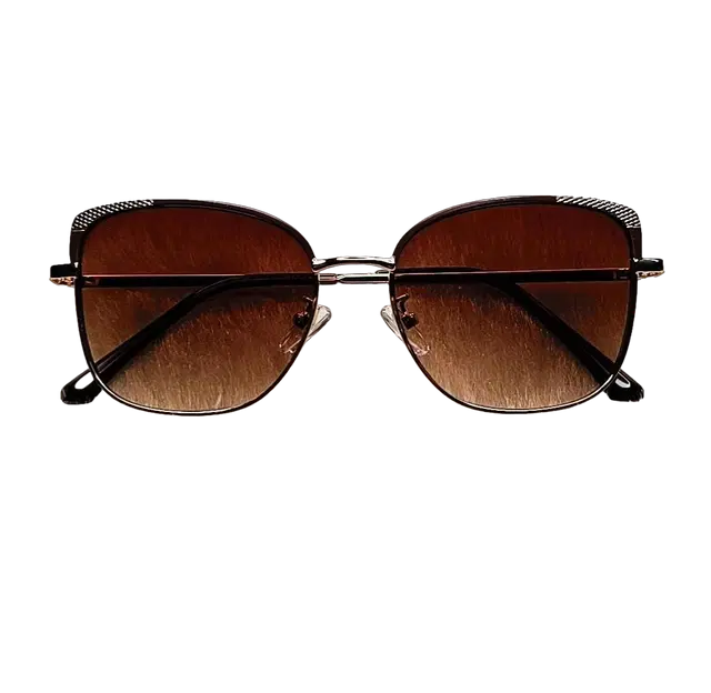 UV Protected Stylish Sunglass for Women (Brown)
