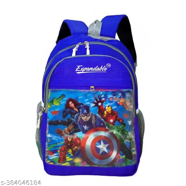 Polyester Backpacks for Kids, Royal Blue, 34 L