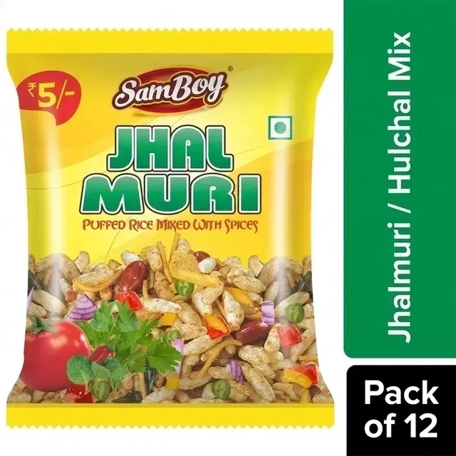 Samboy Jhalmuri / Hulchal Mix 12X21 g (Pack of 12)