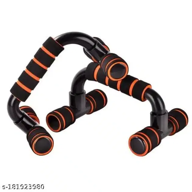 Portable Push-Up Handles, Black & Orange