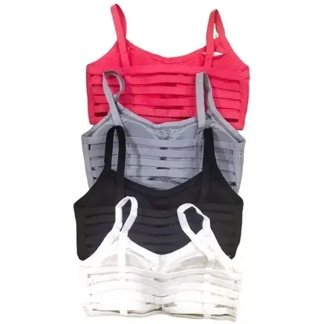 Cotton Solid Padded Bras for Women, Pack of 4, Multicolor (28 B)