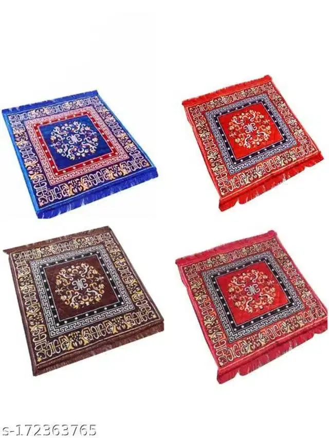 Prayer Mats, Multicolor, 19x19 inches, Pack of 4