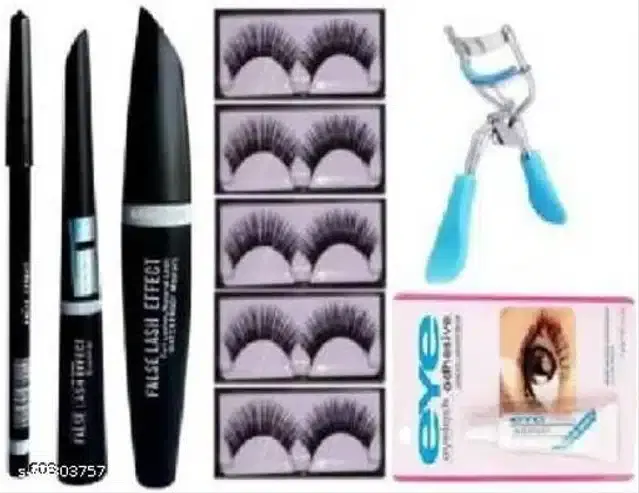 Eye Makeup Combo, Multicolor, Set of 6