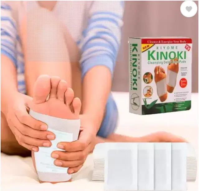 Kinoki Stress Relief 10 Pcs Foot Heat Patches Pads, Set of 1