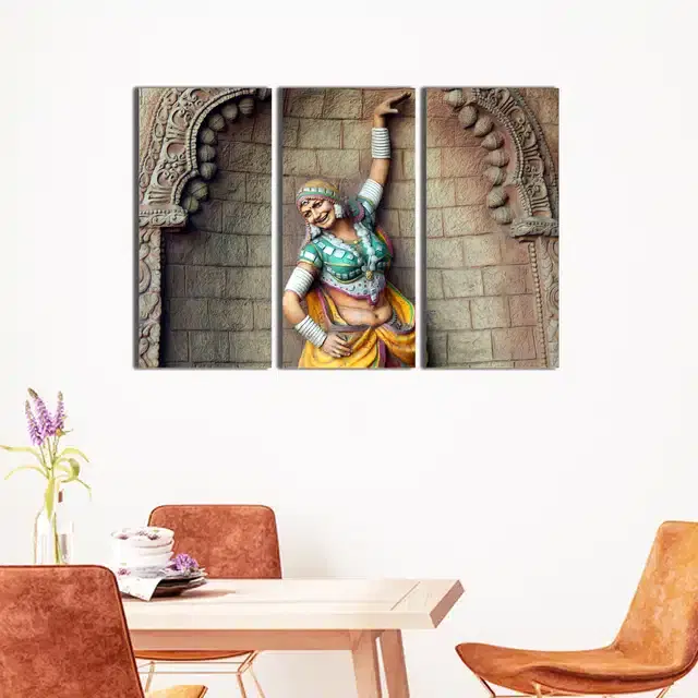 Wooden Wall Paintings, Set of 1, Multicolor, 24x16 Inches