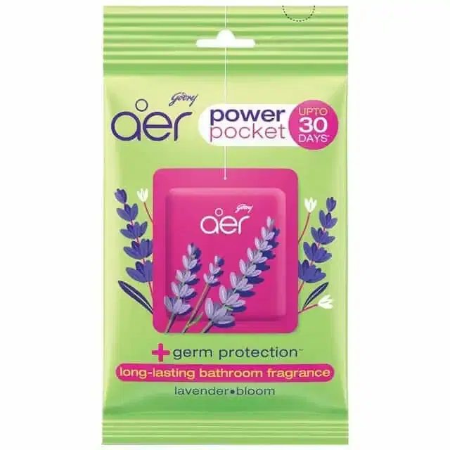 Godrej Aer Power Pocket - Lavender Bloom Bathroom Fragrance 10 g