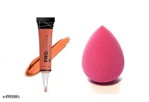 Concealer Tube with Makeup Blender, Multicolor, Set of 2