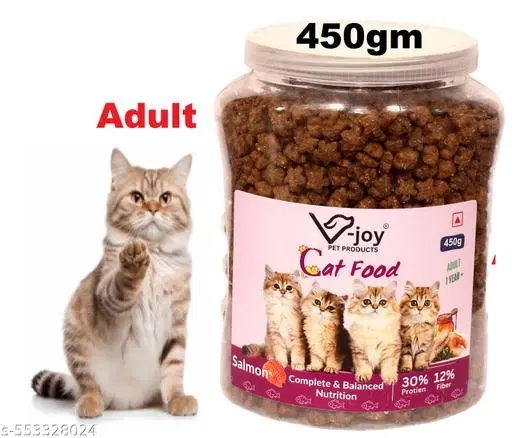 Fresh Salmon & Chicken Dry Food for Cat ,450gm , (Pack Of 1)