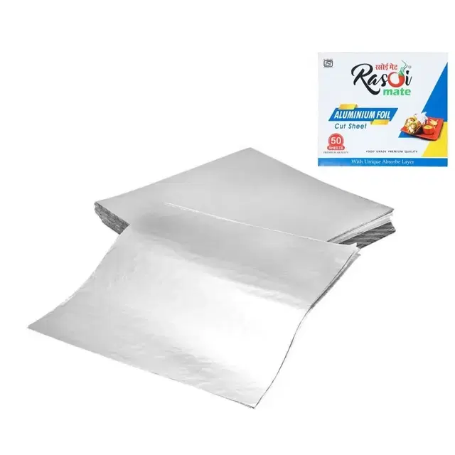Rasoi Mate Aluminium Foil Roti Wrap 50 Sheets
