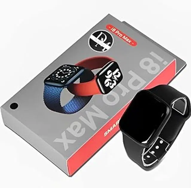I8 Pro Maxx Smart Watch for Men & Women, Black