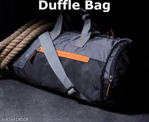 Prayer Travel Duffle Bag Organizer Black 30 LTR Shoulder Gym Duffel Bag – Adjustable Shoulder Strap, Stylish Sports Bag for Men & Women