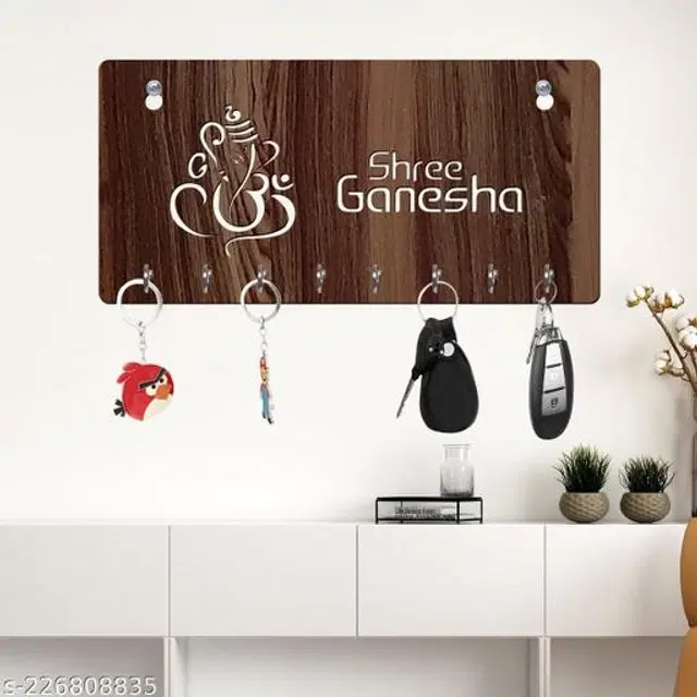 Wooden Key Holder, Brown