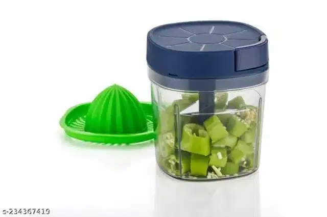 Manual Chopper with Juicer, Multicolor, Set of 2