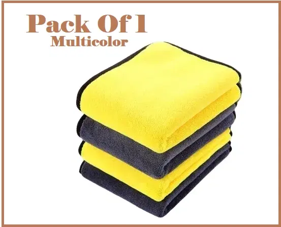 Microfiber Thick Lint & Streak-Free Multipurpose Cleaning Clothes, Multicolor, Pack of 1
