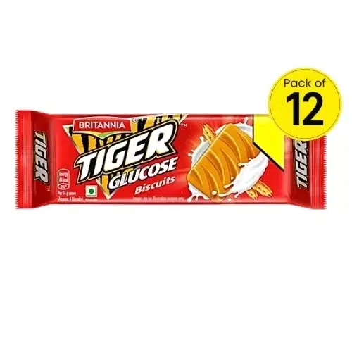 Britannia Tiger Glucose Biscuits 12X82 g g (Pack of 12)