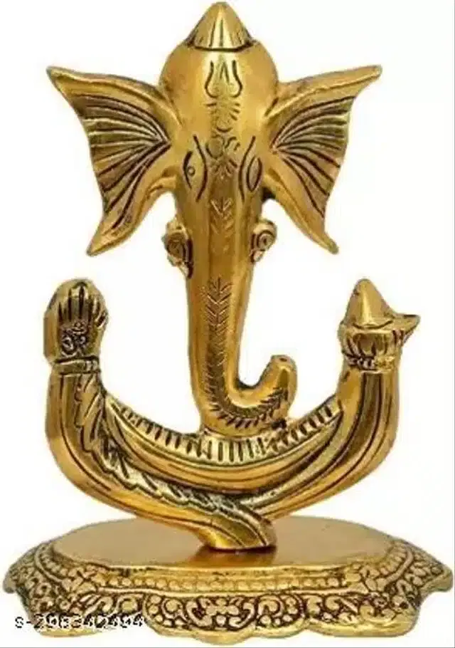 Metal Lord Ganesha Idol, Gold