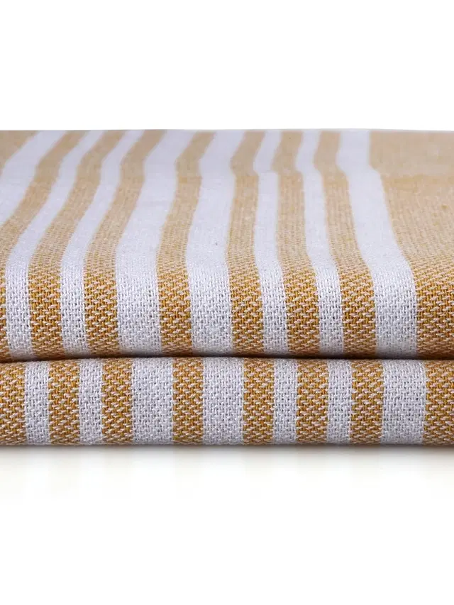 Cotton High Absorbent Bath Towels, Yellow, Pack of 2