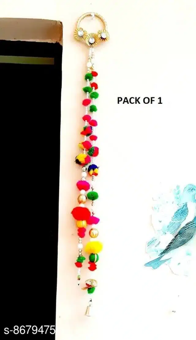 Beautiful Flower Toran, Multicolor, Pack of 1