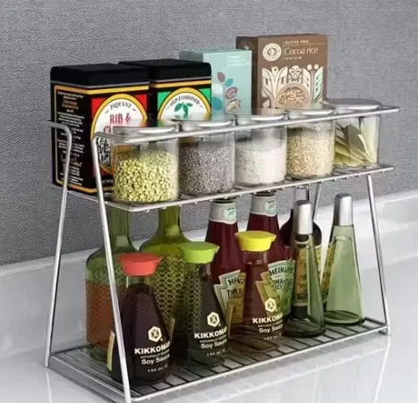 Stainless Steel Spice Rack (Silver)