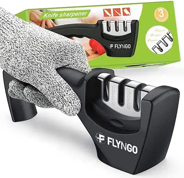 Manual 3 Stage Knife Sharpener, Multicolor