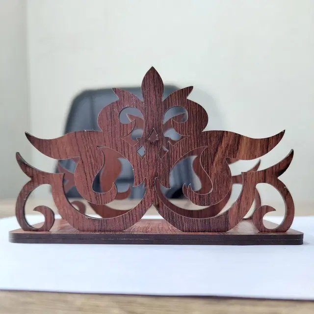 Wooden Tissue Paper Holder, Multicolor