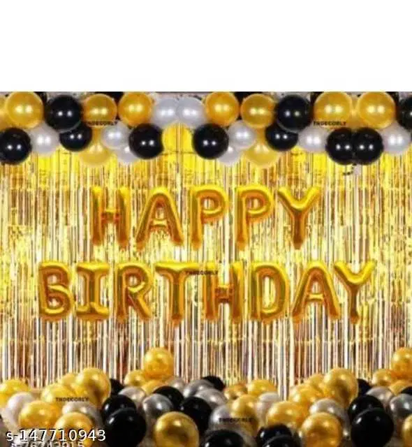 Mathur Enterprises Happy Birthday Celebration Decoration Kit, Pack Of 1, Multicolor, ME-8