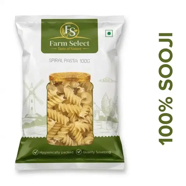 Farm Select Spiral Pasta 100 g (100 % Sooji)