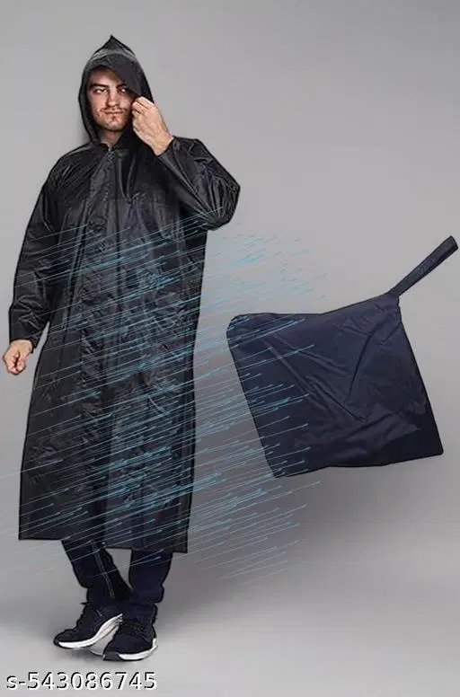 Polyester Solid Raincoat for Men/women, Multicolour (S)