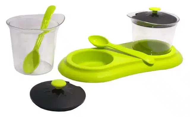 Plastic Dining Jar Set for Dining Table for Kitchen, Multicolor