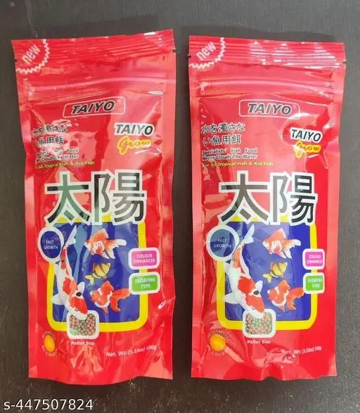 TAIYO Grow Fish Food Pouch, 100gm (pack of 2)