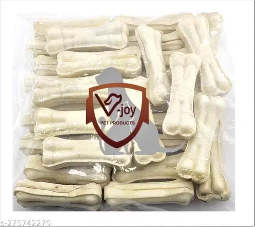 Bone for Dogs Chew Rawhide Press Bone Calcium Treat Healthy & Twisted Chicken Dog Chew ,1000 gm , (Pack Of 1)