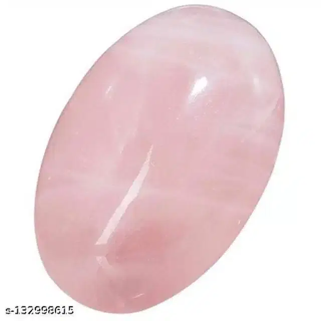 Rose Quartz Oval Gemstone, Pink