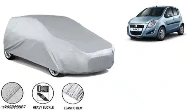 Taffeta Waterproof Car Cover for Maruti Ritz, Multicolor