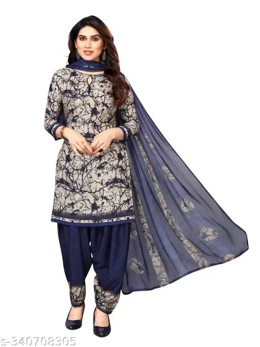 Trendy Leon Suit Material for Women (Beige, Un Stitched)
