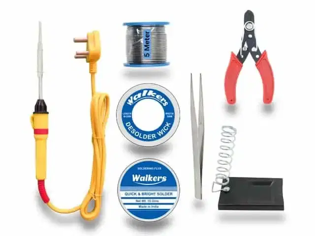Walkers Basic 7 In 1 Complete Soldering Iron Machine Tool Kit, Flat Tip