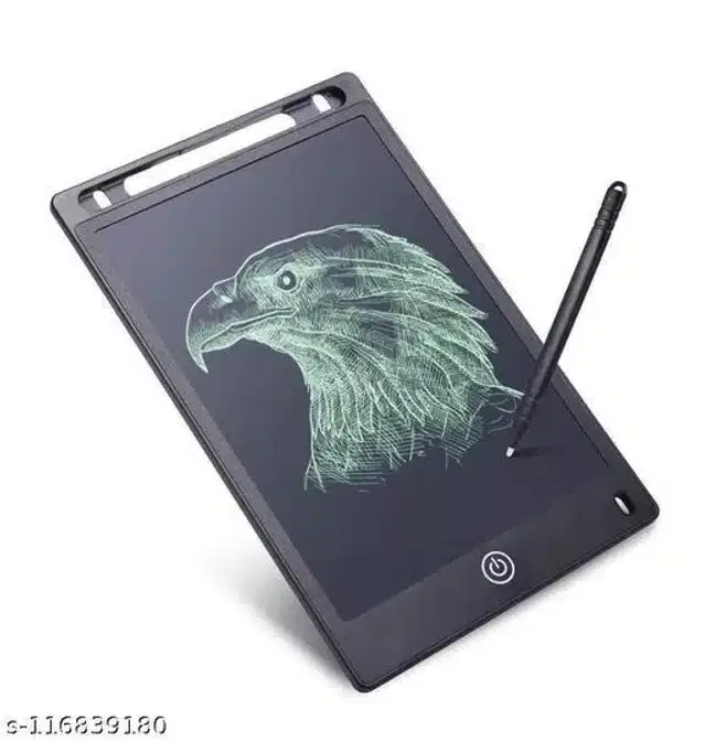 LCD Writing Pad Digital Slate for Kids, 8.5 inches, Black