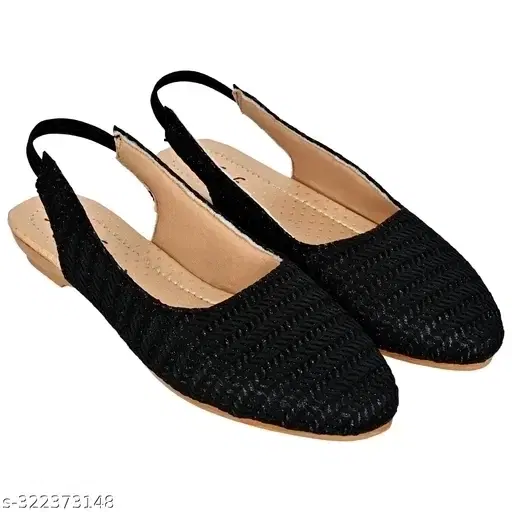 Altek Women Flat, Black (IND- 7)