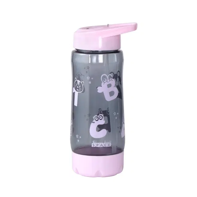 Plastic Water Bottle For Kids ,Multicolour ,(600ML) , Pack Of 2
