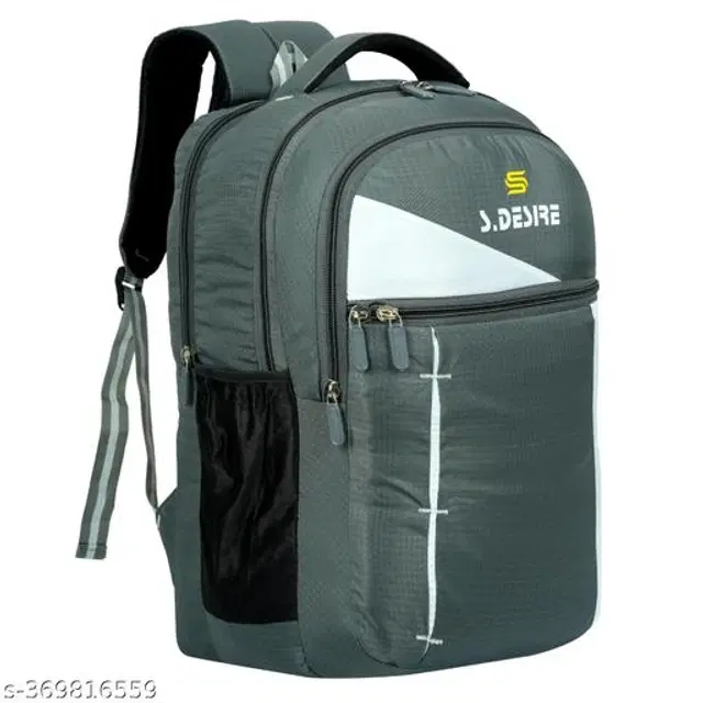 Polyester Backpack for Kids, Grey, 35 L