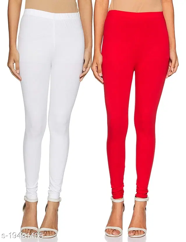 Cotton Legging For Women, Multicolour, (Pack Of 2)
