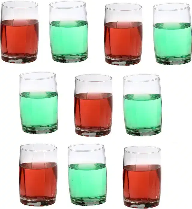 Liquor cum Cocktail Glasses, Transparent, 270 ml, Pack of 10