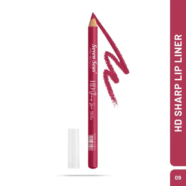 Seven Seas HD Sharp Line Lip Liner, Combo Of Maroon Shade (Free Size)