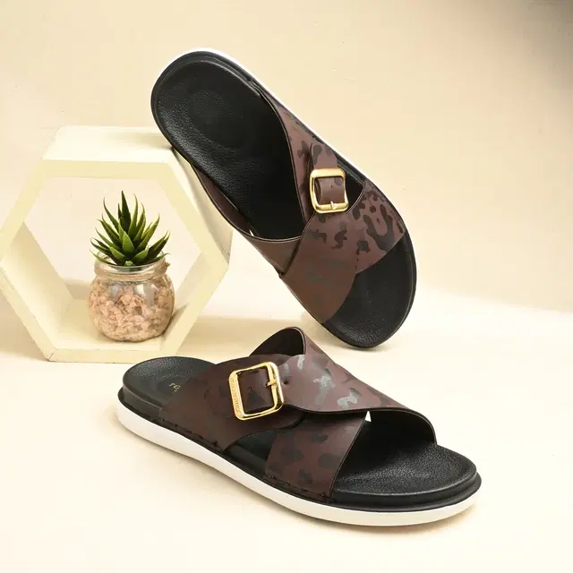 Flipflops for Men (Brown, 6)