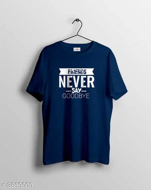 Best Hot Selling Micro PP Half Sleeves T-Shirt For Men (Navy Blue, XL) (R-63)
