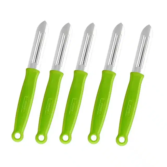 Stainless Steel Vegetable Peelers, Multicolor, Pack of 5