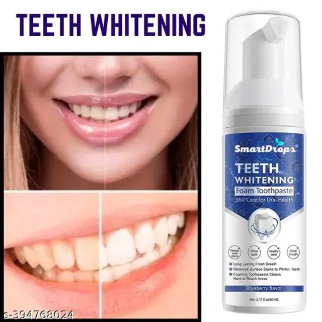 Smartdrops Teeth Whitening Foam, 60 ml