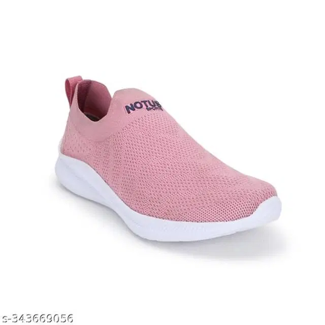 Sports Shoes for Women (Pink & White, 5)