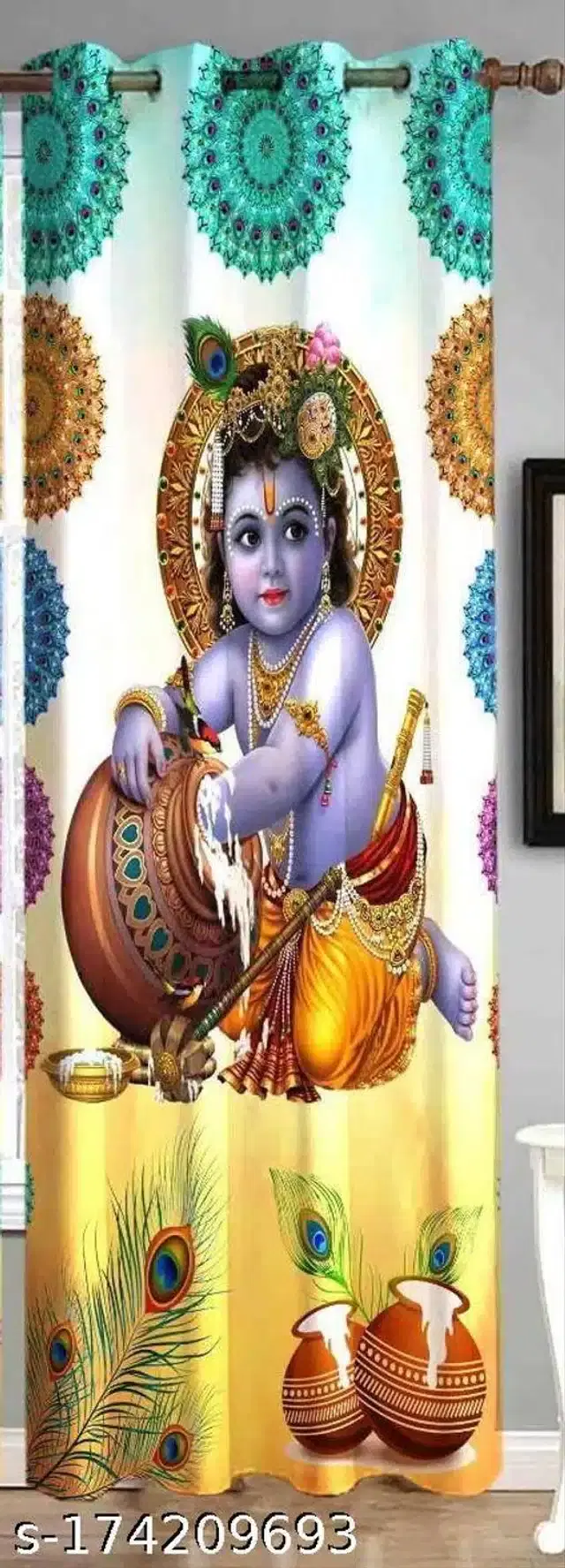 Curtains for Door, Multicolor, 5 Feet